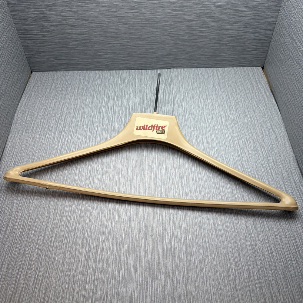 Vintage Levi's Wildfire Wooden Clothes Hanger Advertising Store Display